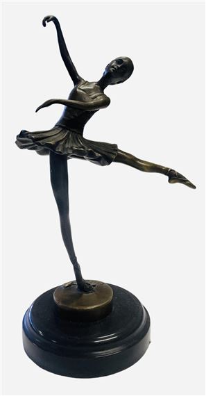 Dancing Ballerina On Marble Base by Miguel Fernando López (Milo)