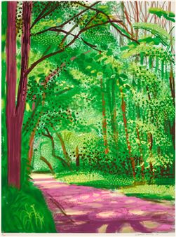 The Arrival of Spring in Woldgate, East Yorkshire in 2011 (twenty eleven) - 28 April - David Hockney