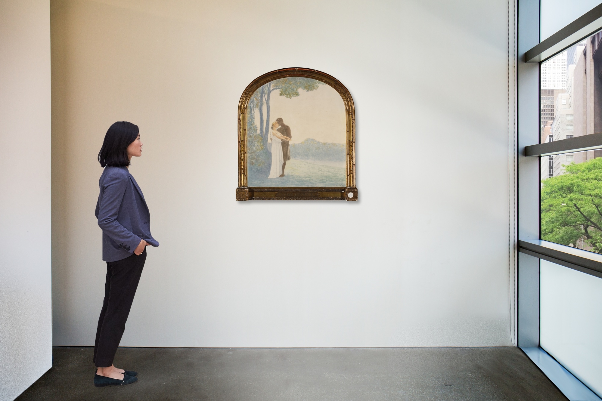 Artwork by Alphonse Osbert, Towards the Future (Vers L’Avenir, Made of watercolor