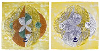 Two prints by the artist - Ernst van Leyden