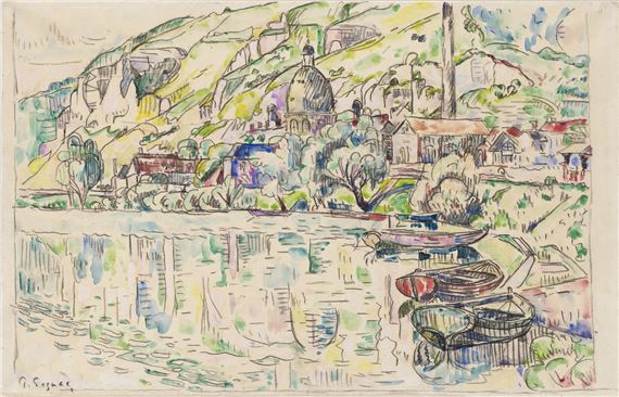 Paul Signac | Les Andelys (ca. 1923) | MutualArt