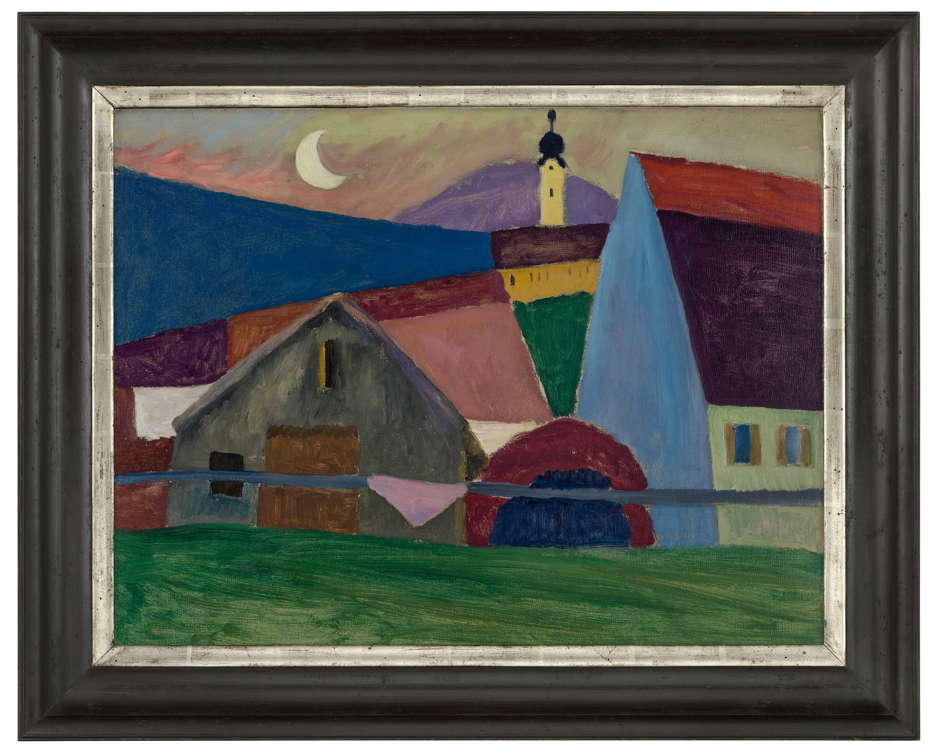 Artwork by Gabriele Münter, Mond über Murnau, Made of Oil on board