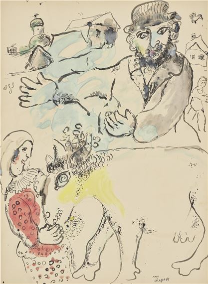 Marc Chagall | LES PAYSANS (1976) | MutualArt