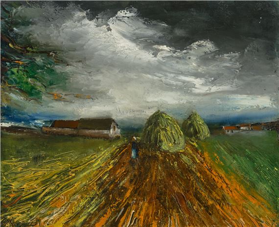 Paysage by Maurice de Vlaminck, circa 1945-1948