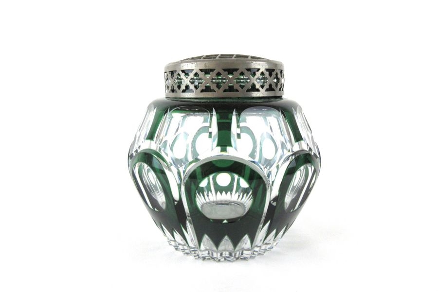 Artwork by Joseph Simon, Art Deco period flower holder, Made of Crystal