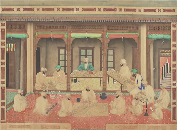 SHAWL DESIGNERS (NAQQASH) AT WORK