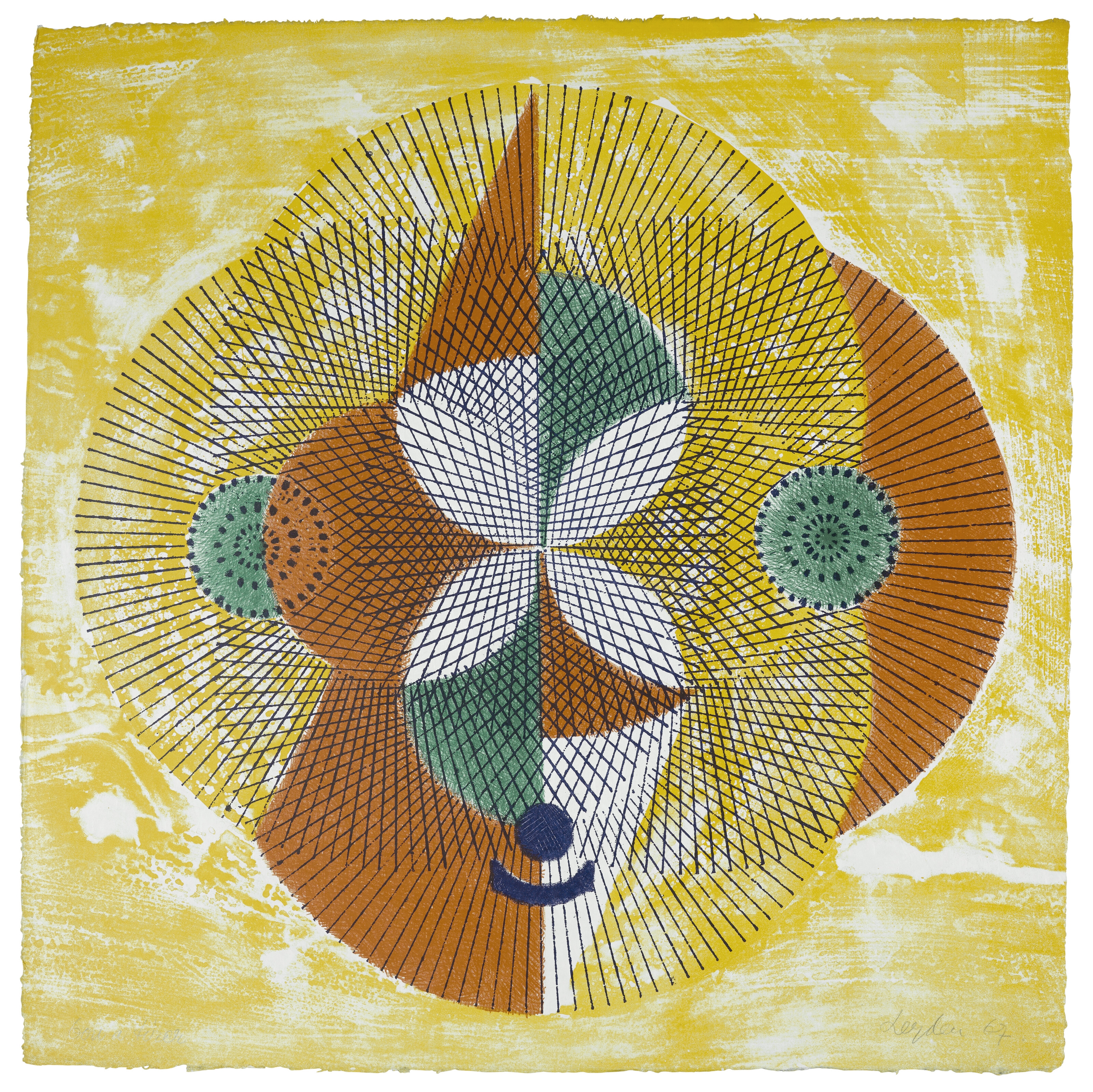 Artwork by Ernst van Leyden, Two prints by the artist, Made of lithograph in colors