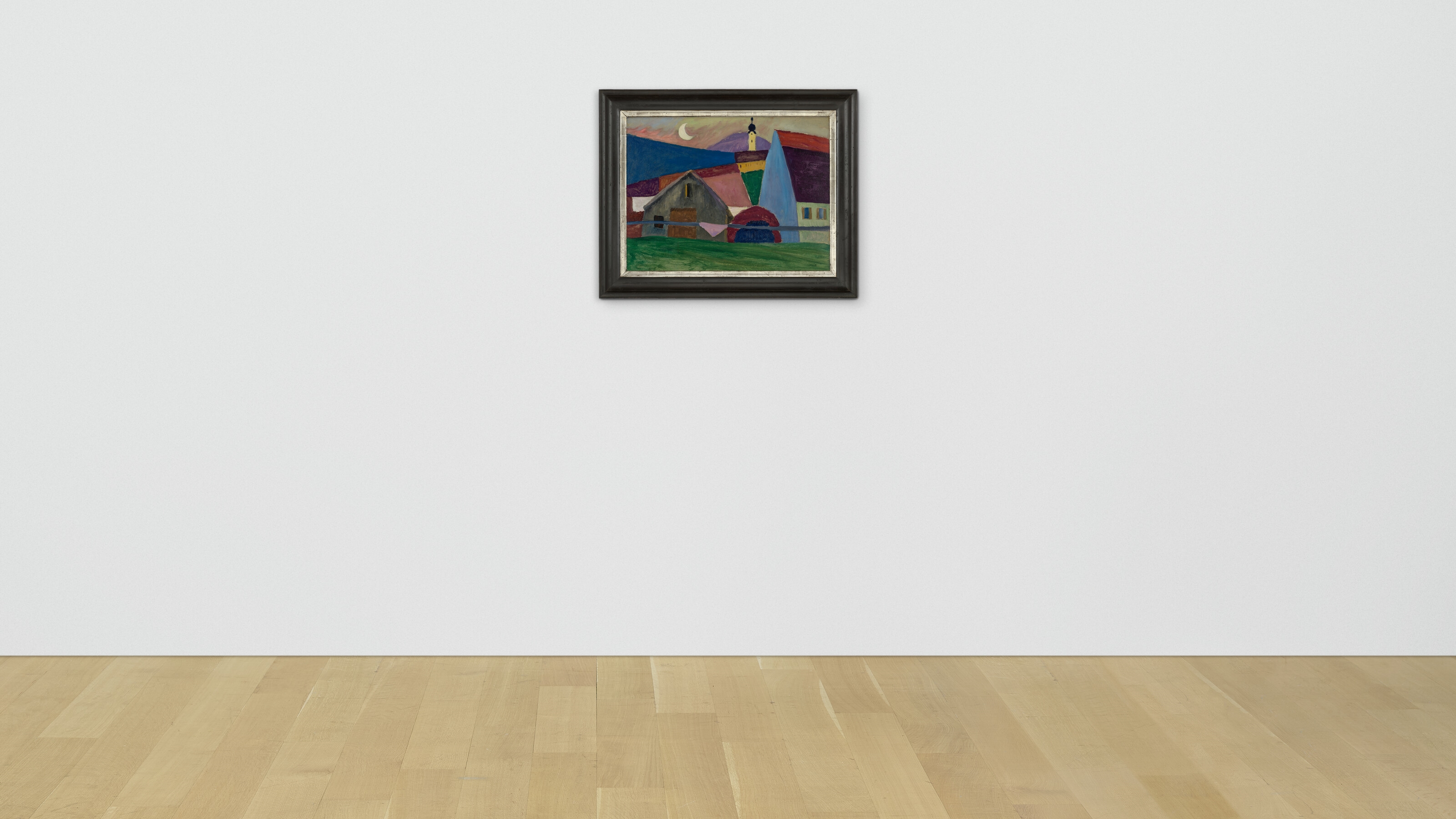 Artwork by Gabriele Münter, Mond über Murnau, Made of Oil on board