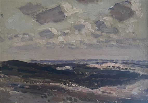 Clouded landscape - Frans Oerder