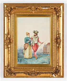 Portrait of a Man and Woman - Louis Robert de Cuvillon