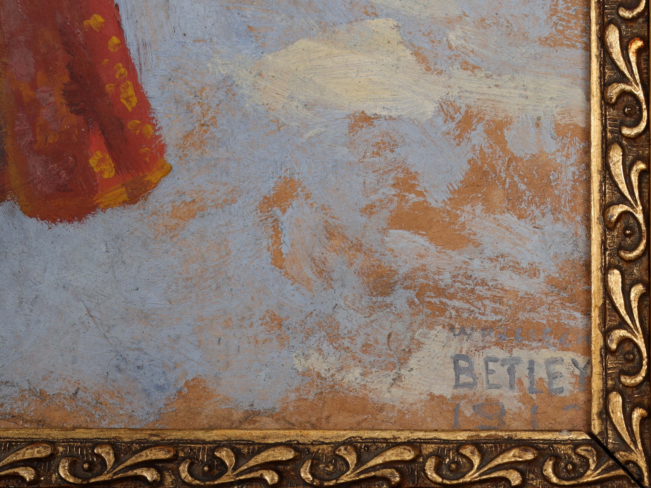 Artwork by Wojciech Betley, Ślub krakowiaków, Made of oil on cardboard