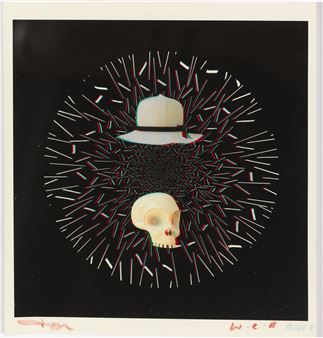 Hat, skull & 3D Glasses - Wayne Barker