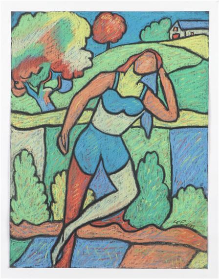 George Colin | Untitled (Figure in Blue Bikini Top (1993) | MutualArt