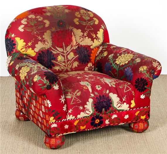 Roll Arm Easy Chair, 1970's by Angelo Donghia, 1970's