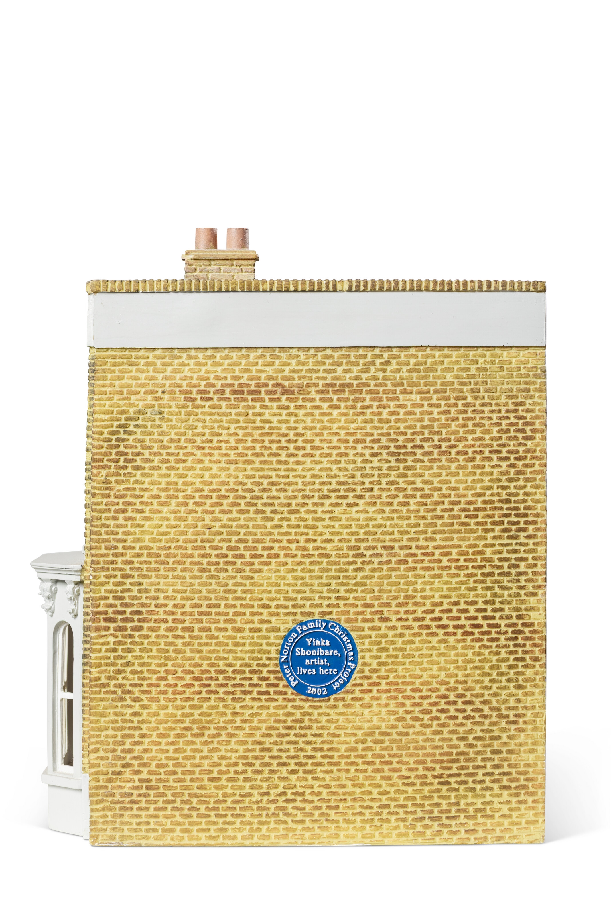 Artwork by Yinka Shonibare, Untitled (Dollhouse) (Peter Norton Family Christmas Project, Made of painted composite resin, beech wood, fabric, porcelain and plastic multiples