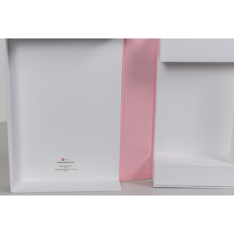 Artwork by Tomas Saraceno, Space Elevator 2, Made of Installation-Dvd Projection