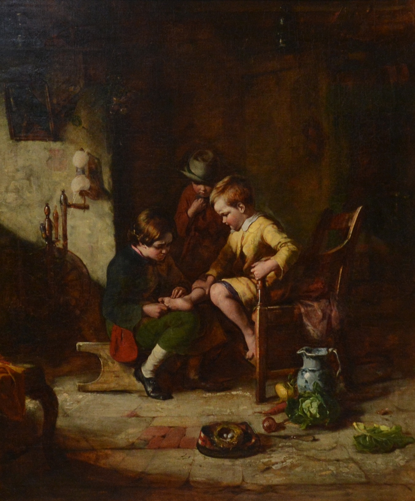 Robert Thorburn Ross | Removing the thorn (1855) | MutualArt