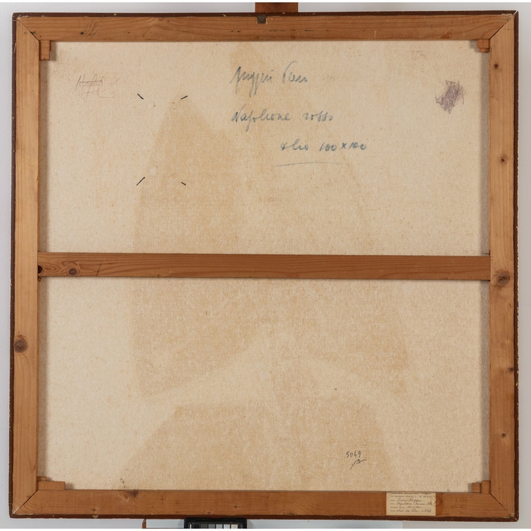 Artwork by Piero Ruggeri, Napoleone rosso, Made of oil on canvas