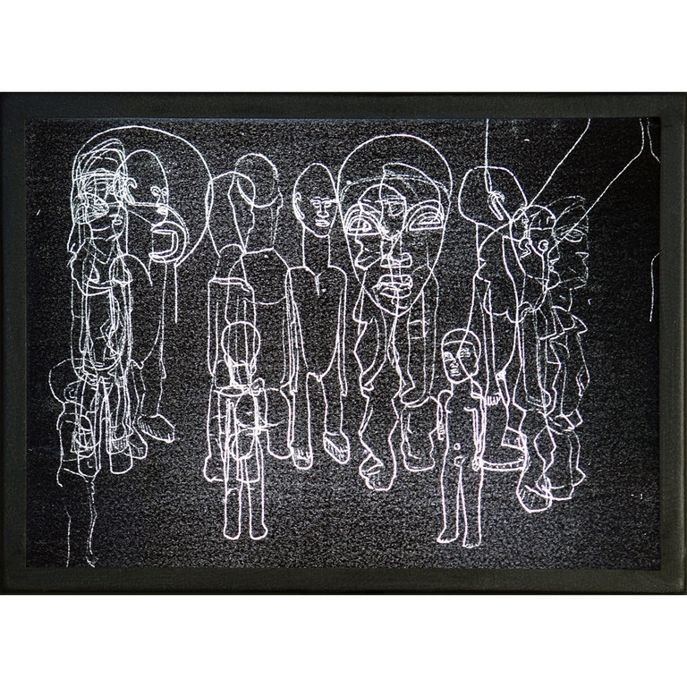 Artwork by Pascale Marthine Tayou, La foret noire / Light edition, Made of Carbon Paper, Light, Aluminum