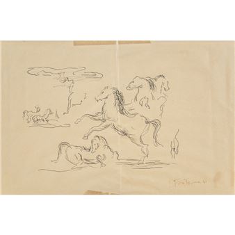 Studi per cavalli - Lucio Fontana