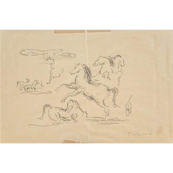 Studi per cavalli - Lucio Fontana