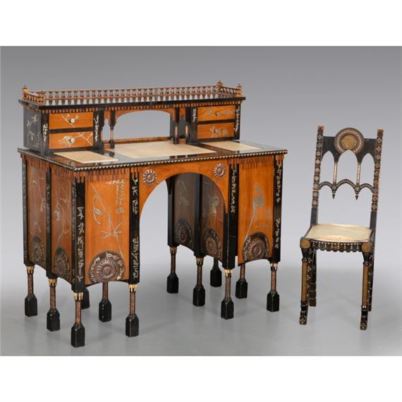 Secrétaire y silla - Carlo Bugatti