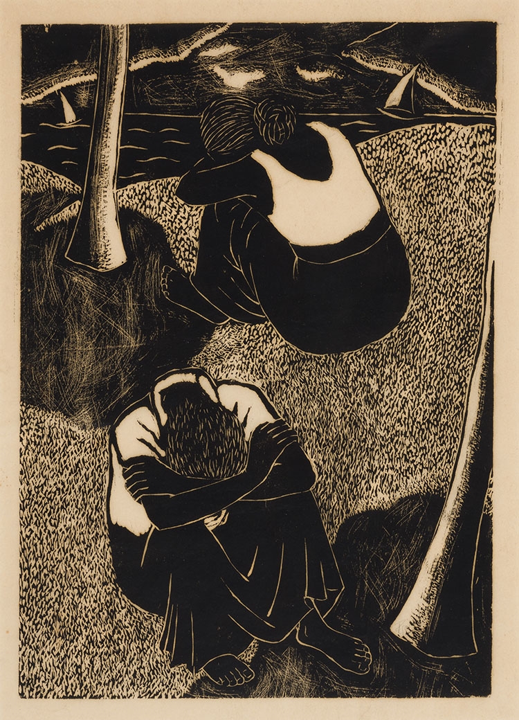 Artwork by Ivan Peries, Two Watercolours, Made of Watercolour On Paper