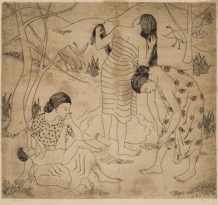 Artwork by Ivan Peries, Two Watercolours, Made of Watercolour On Paper