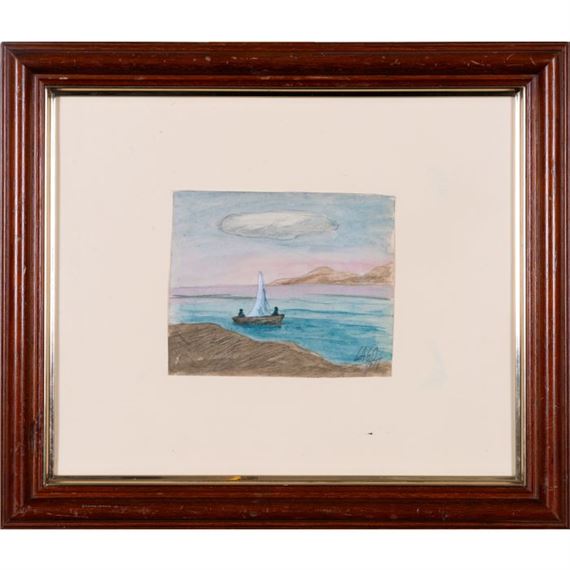 Paisaje con barca - Antonio Lago