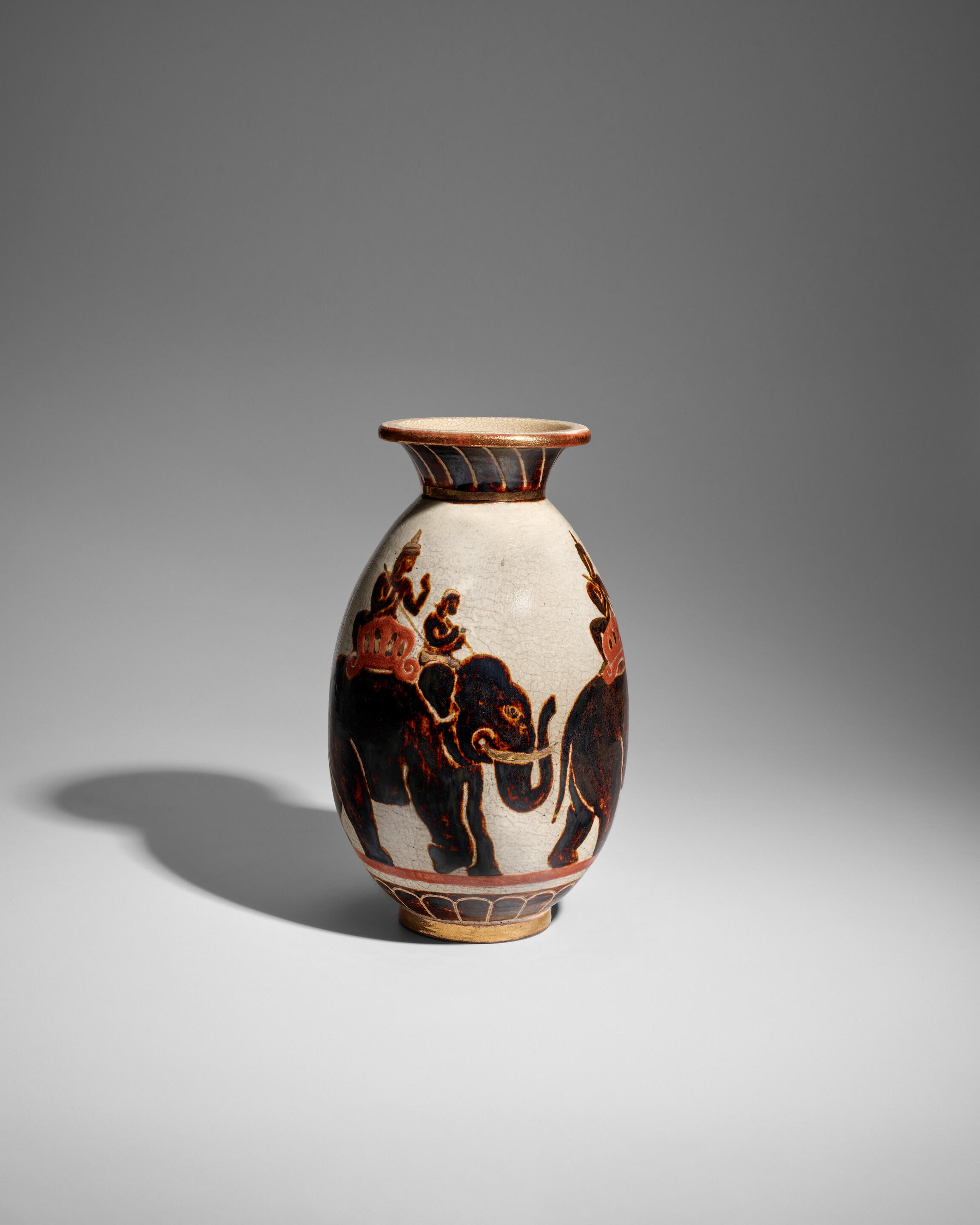 Artwork by René Buthaud, RENÉ BUTHAUD (1886-1986), Made of glazed stoneware with gilt