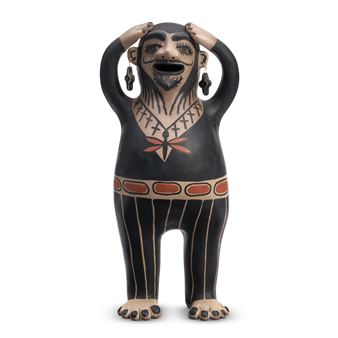 VIRGIL ORTIZ (B. 1969) COCHITI FIGURAL SCULPTURE - Virgil Ortiz