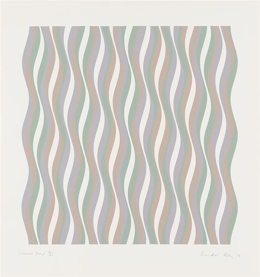 Coloured Greys by Bridget Riley, 1972