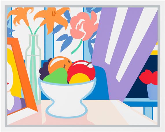 Still Life with Lilies and Mixed Fruit - Tom Wesselmann