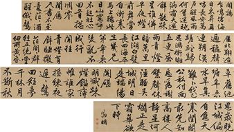 A Running Script Calligraphy of the Poems of Four Sounds - Wen Zhengming