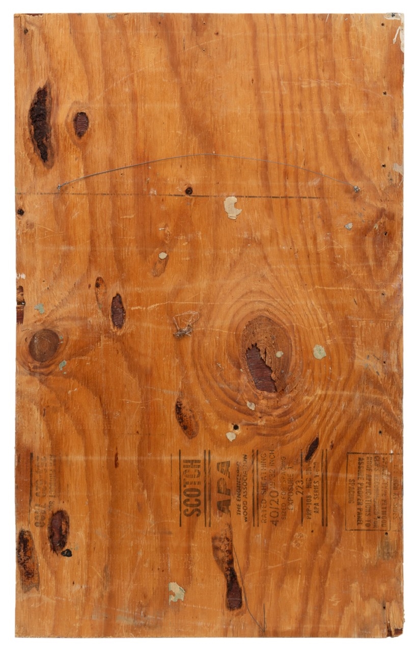 Artwork by Purvis Young, Untitled - Abstract boat scene, Made of Paint On Wood Board