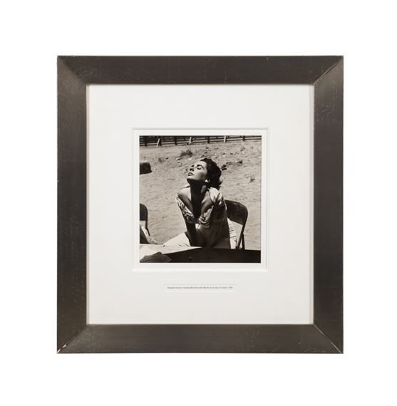 Elizabeth Taylor Sunning Herself on the Marfa, Texas Set of "Giant" - 1955 by Sid Avery, 1955