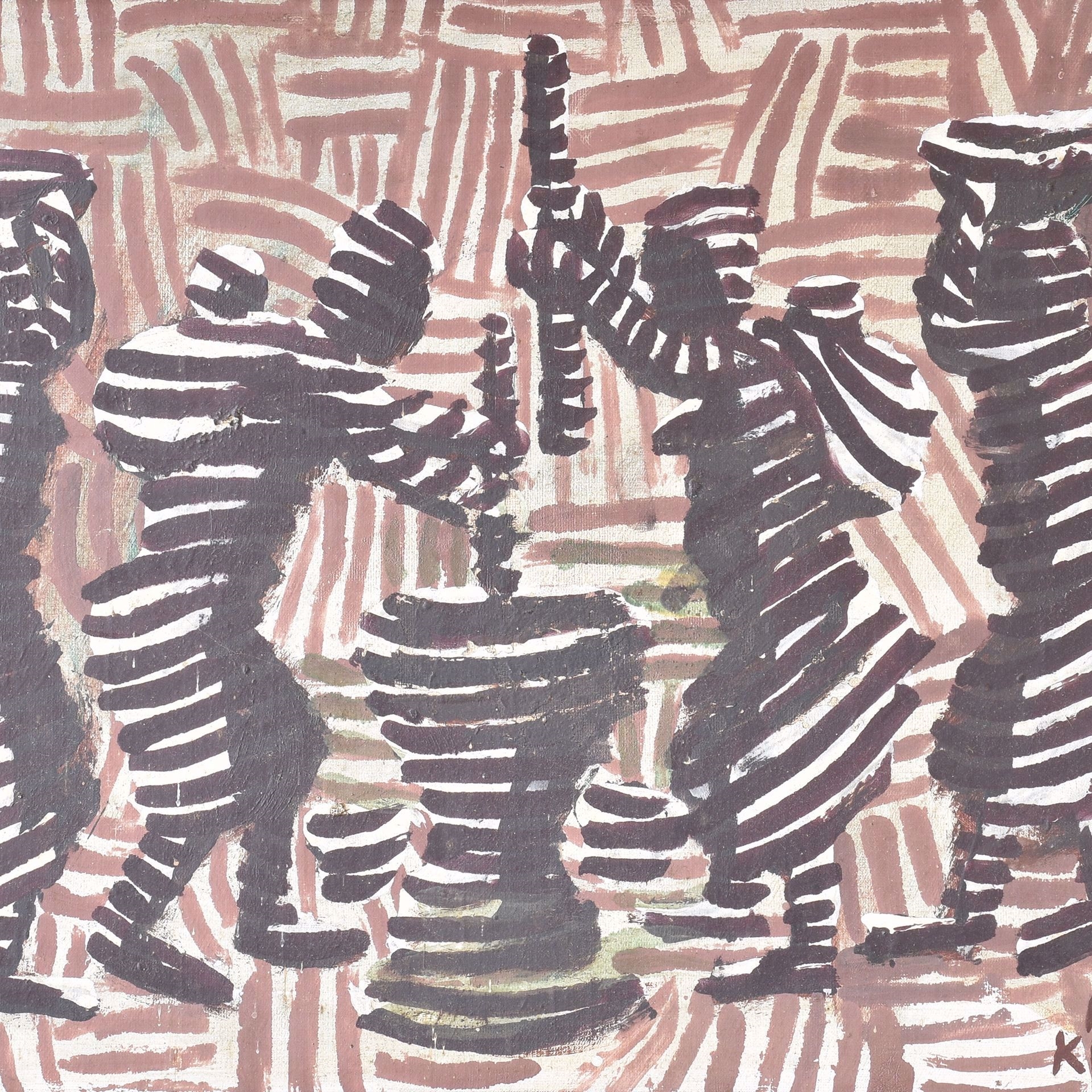 Mwenze Kibwanga | Femmes pilant le manioc | MutualArt