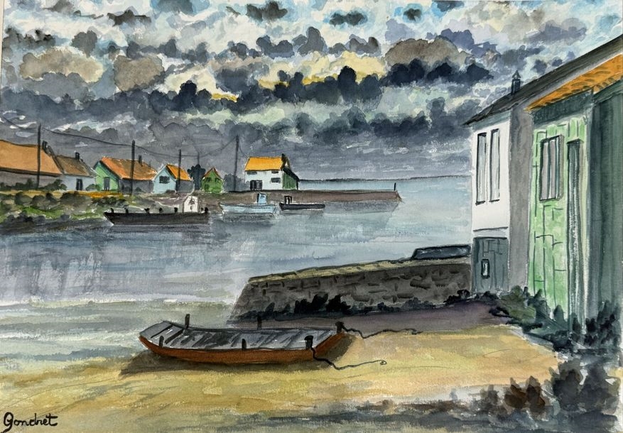 Artwork by Lucien Gondret, Set of gouaches and watercolors of seascapes, Made of Gouaches And Watercolors