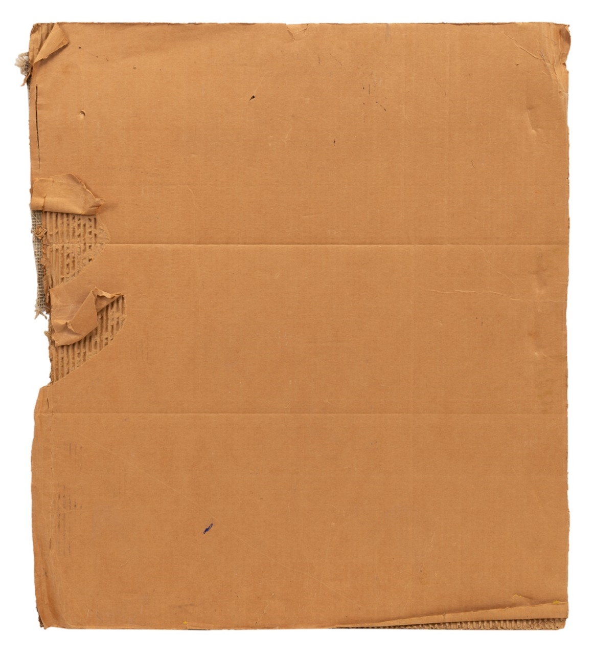 Artwork by Purvis Young, Untitled - Abstract boat scene, Made of Mixed Media On Cardboard