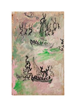 Untitled - Abstract boat scene - Purvis Young