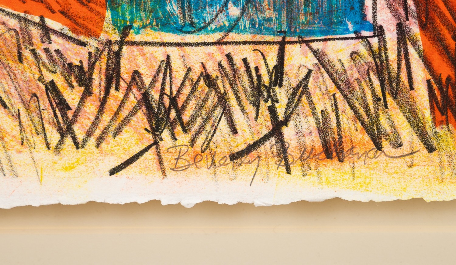 Artwork by Beverly Buchanan, Happy Shack, Made of Five Color Lithograph On Arches Cover Stock