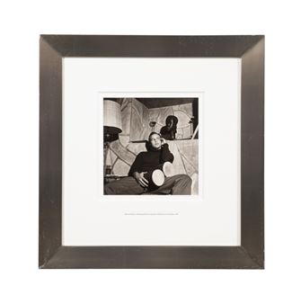 Marlon Brando; with Bongo Drums in the Den of His Beverly Glen House - Sid Avery