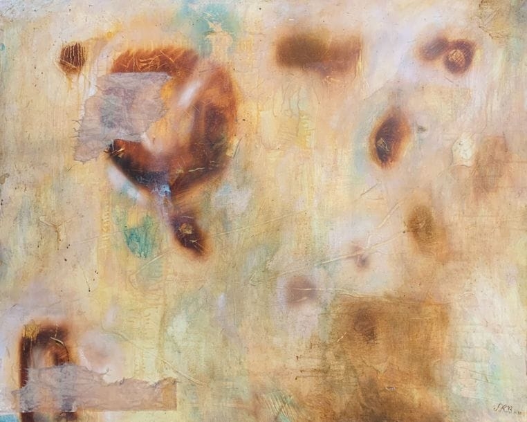 Artwork by Stéphane Kleber Bussy, Reunion of three works, Made of Mixed Media, Encaustic