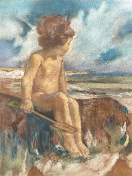 Child on the beach - Alfred Palmer