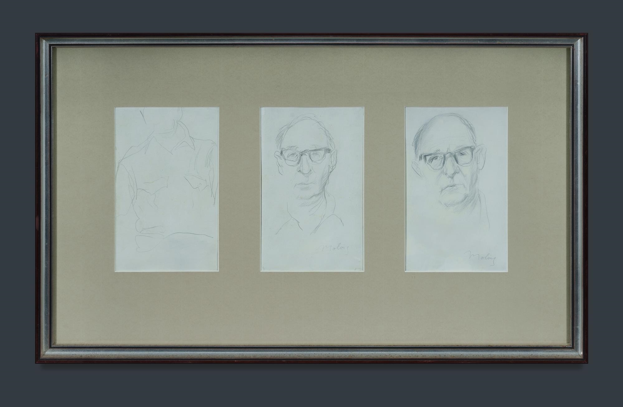 Artwork by Jon Molvig, Portrait Studies, Made of Pencil (3)