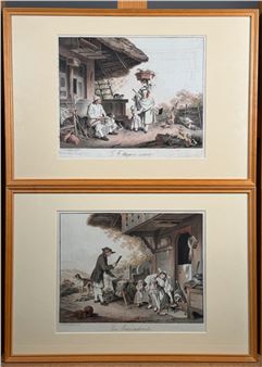 BAUERNSZENEN: LE VILLAGEOIS CONTENT, LES SOINS MATERNELS - Sigmund Freudeberg