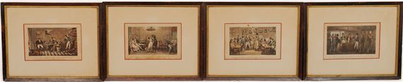 Tom, Jerry, and Logic satirical prints - George Cruikshank