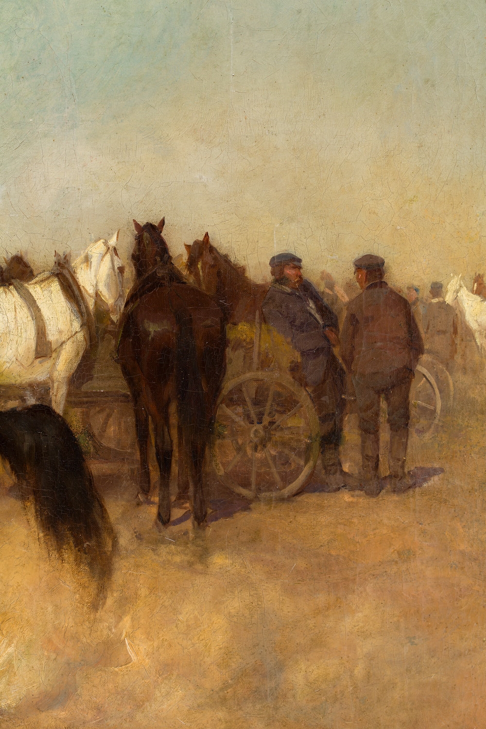 Artwork by Józef Stanislaw Slocinski, Horse test, Made of Oil/Canvas