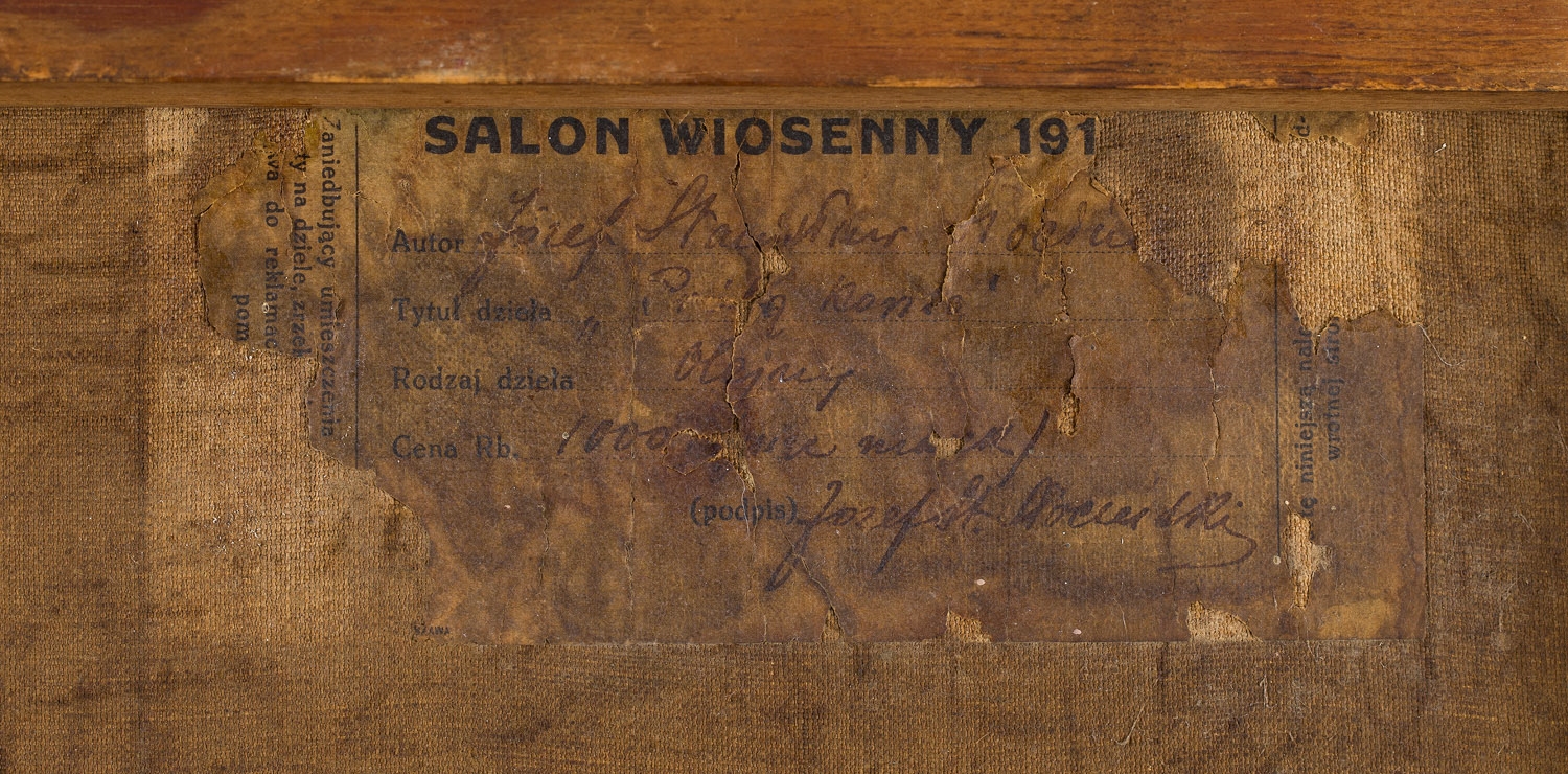 Artwork by Józef Stanislaw Slocinski, Horse test, Made of Oil/Canvas