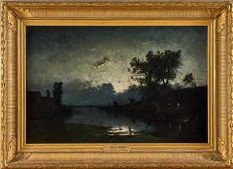 Levé de Lune en Hollande - René Tener